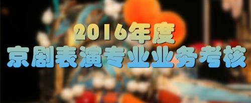 草逼好爽国家京剧院2016年度京剧表演专业业务考...